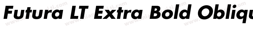 Futura LT Extra Bold Oblique字体转换